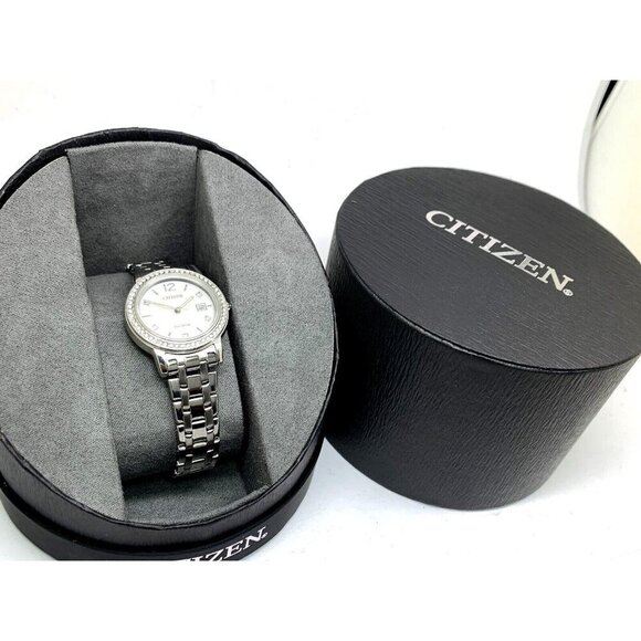 Citizen Womens Watch FE1180-65D Eco Drive Mother of Pearl Dial Silver Steel - Picture 3 of 14